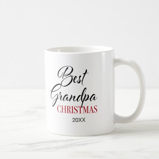 Best Grandpa Kerstfotokoffie Mok (Rechts)
