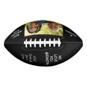 Best Grandpa Photo Black American Football (Voorkant)