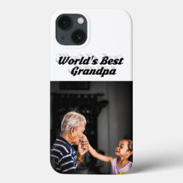 Best Grandpa photo black text Case-Mate iPhone Case