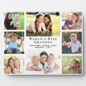Best Grandpa Photo Collage ter wereld Fotoplaat (Voorkant)