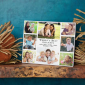 Best Grandpa Photo Collage ter wereld Fotoplaat (Zijkant)