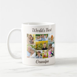 Best Grandpa Photo Collage ter wereld Koffiemok