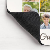 Best Grandpa Photo Collage ter wereld Muismat (Hoek)