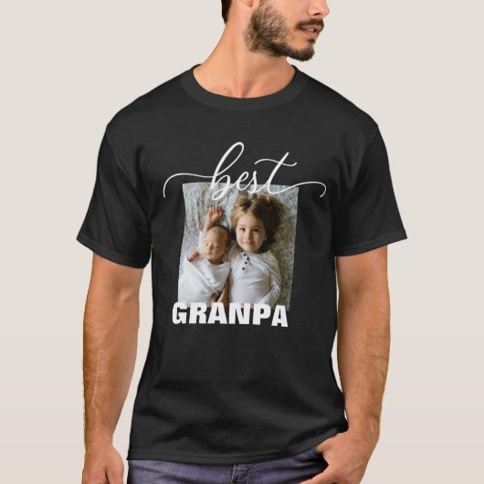 Best GRANDPA Photo Vaderdag T-Shirt (Voorkant)