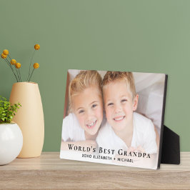 Best Grandpa Photo van de wereld Fotoplaat