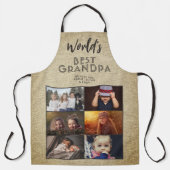 Best Grandpa Rustic Custom 6 Photo Collage Schort (Voorkant)