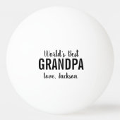 Best Grandpa Vaderdag Foto van de wereld Pingpongbal (Achterkant)