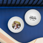 Best Grandpa Vaderdag Foto van de wereld Pingpongbal<br><div class="desc">De gedrukte douane pingelt pongballen die met uw foto en douane Vaderdag bericht worden gepersonaliseerd. Voeg een foto toe met je opa aan de voorkant. Gebruik de ontwerpgereedschappen om je eigen bericht of meer foto's op de achterzijde toe te voegen aan creëer je eigen unieke Vaderdag voor vader en opa!...</div>