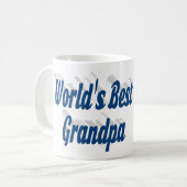 Best Grandpa zee blue text Koffiemok (Voorkant links)
