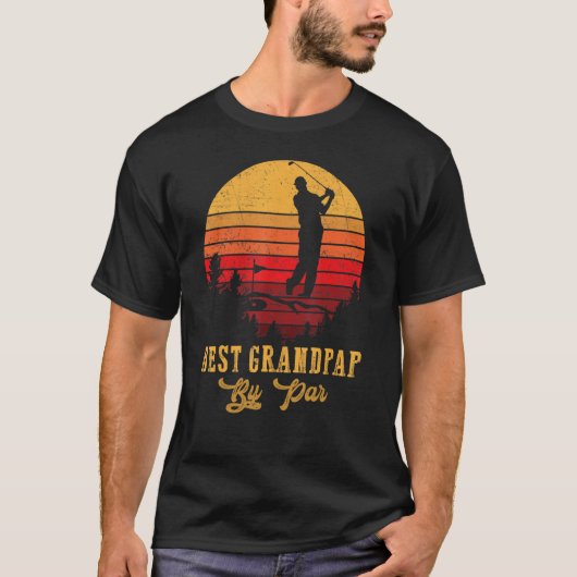 Best Grandpap by Par Vaderdag Golf Golfing 1 T-shirt (Voorkant)