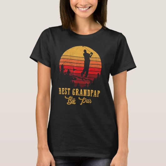 Best Grandpap by Par Vaderdag Golf Golfing 4 T-shirt (Voorkant)
