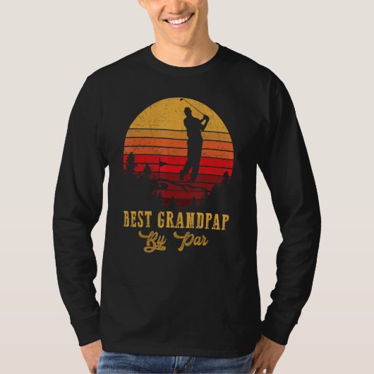 Best Grandpap by Par Vaderdag Golf Golfing 4 T-shirt (Voorkant)