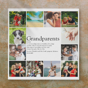 Best Grandparent Definition 12 Photo Collage Imitatie Canvas Print
