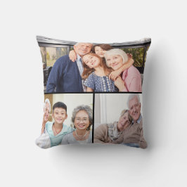 Best Grandparents Ever 6 Photo Collage Custom Kussen