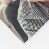 Best Grandparents Ever 8Photo Collage Chic Blue  Fleece Deken (Hoek)