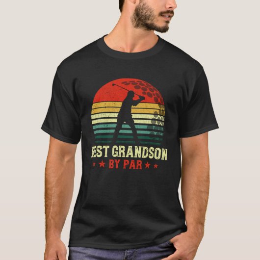 Best Grandson By Par Daddy Father s Day Golf  Golf T-shirt (Voorkant)
