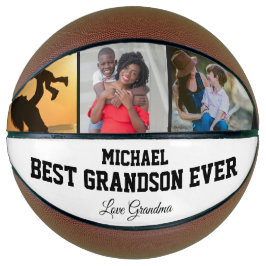 Best Grandson Ever Valentines Day Grandma Sports Basketbal