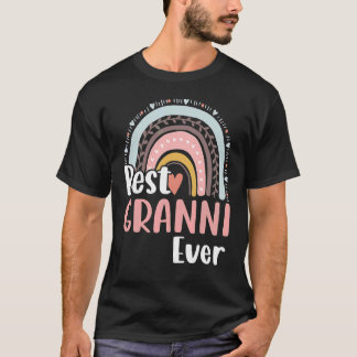 Best Granni Ever Moederdag ma Grandma Heart Bo T-shirt