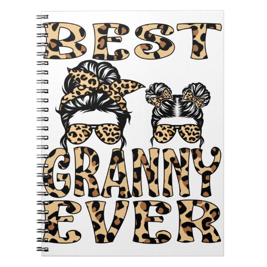 Best Granny Ever Leopard Play Moederdag Notitieboek (Voorkant)