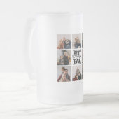 Best Granpa Ever 8 Photo Collage Matglas Bierpul (Voorkant links)