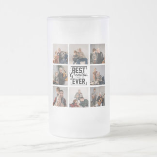 Best Granpa Ever 8 Photo Collage Matglas Bierpul