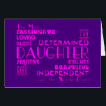 Best & Greastest Daughters Birthdays : Kwaliteit<br><div class="desc">Een modern, vrouwelijk chic en stijlvol geschenk voor de beste en beste Daughters ter wereld; gepresenteerd in een reeks , girale kleuren : roze op paars; roze op zwart en paars op wit; en in een collectie van elegante en heup, coole en trendy doopvonten / tekststijlen, elk die van een...</div>