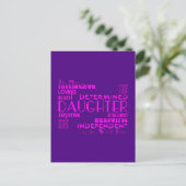 Best & Greastest Daughters Birthdays : Kwaliteit Briefkaart (Staand voorkant)