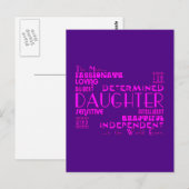 Best & Greastest Daughters Birthdays : Kwaliteit Briefkaart (Voorkant / Achterkant)