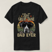 Best Great Dane Pap Ever  Retro T-shirt (Design voorkant)
