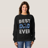 Best Greek Dad Ever Greece Daddy Father s Day Trui (Voorkant volledig)