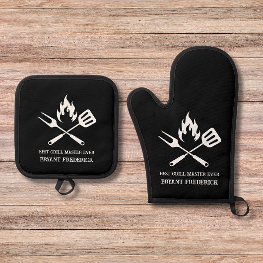 Best Grill Master Dad Vaderdag Special Ovenwant & Pannenlap Set