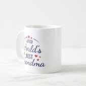 Best Grootmafoto Blue White van Cute Voted World Koffiemok (Voorkant links)