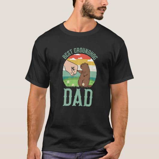 Best Groundhog Dad Ever Early Spring Groundhog Day T-shirt (Voorkant)