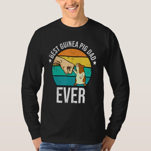 Best Guinea Pig Dad Ever Animal Lover Guinea Pig O T-shirt (Voorkant)