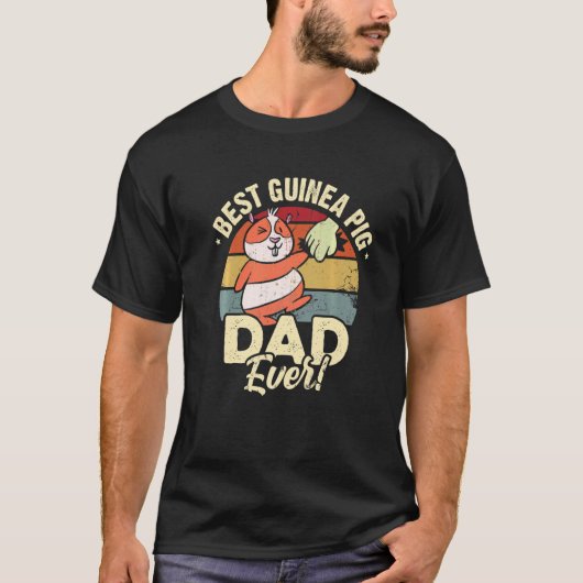 Best Guinea Pig Dad Ever Animal Lover Guinea Pig O T-shirt (Voorkant)