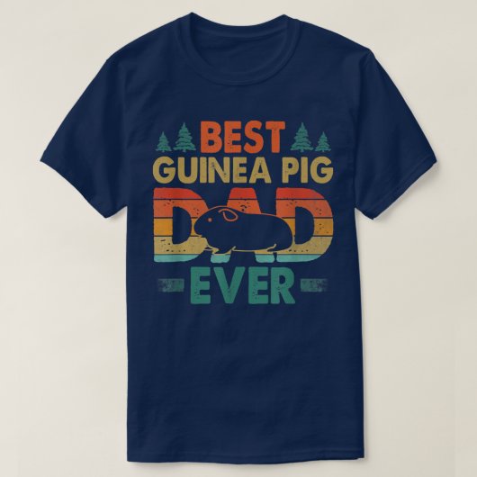 Best Guinea Pig Dad Ever Guinea Pig Father Pet Rod T-shirt (Design voorkant)