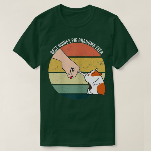 Best Guinea Pig Grandma Ever Furry Potato Domestic T-shirt (Design voorkant)