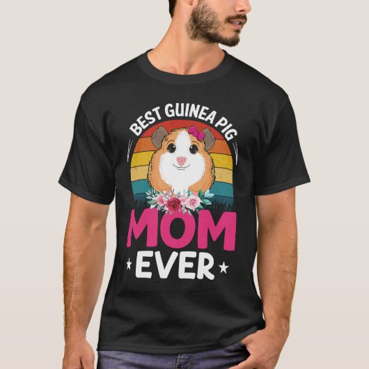Best Guinea Pig Mom T-shirt (Voorkant)