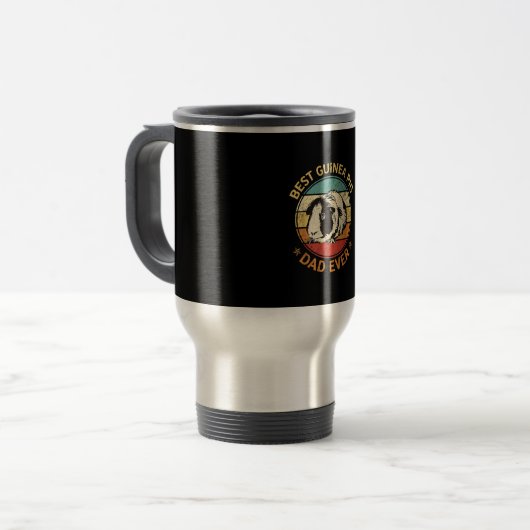 Best Guinea Pig Pap Ever Funny Guinee Pig Reisbeker (Voorkant links)