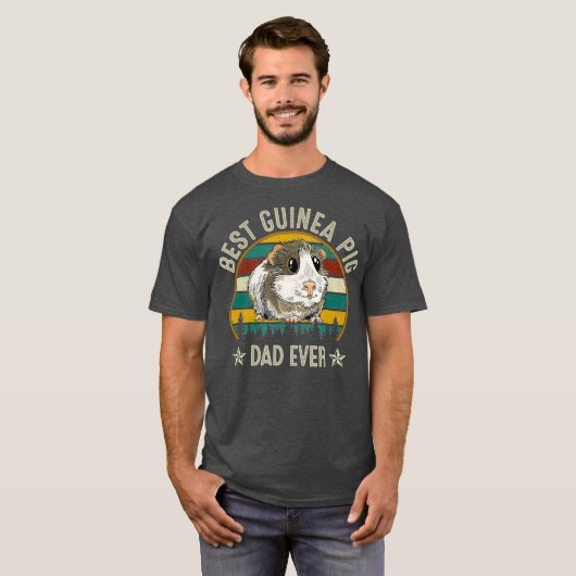 Best Guinea Pig Pap Ever Funny Guinee Pig T-shirt (Voorkant volledig)