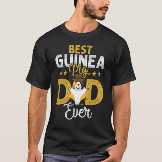 Best Guinea Pig Pap Ever Guinee Pigs Owner Mannen T-shirt (Voorkant)