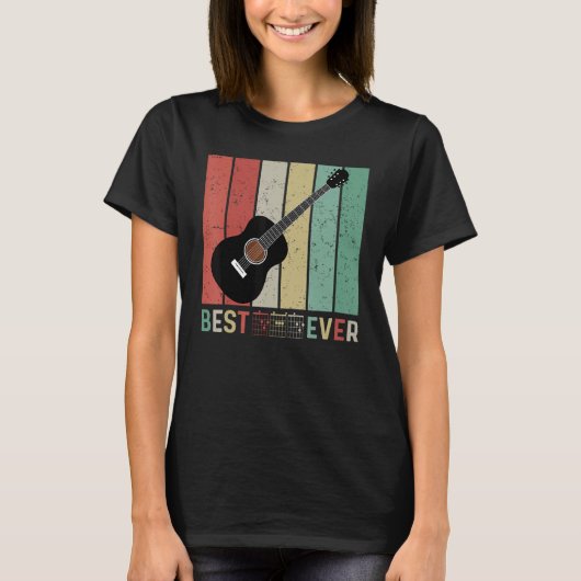 best guitar dad ever chords best dad guitar dad Re T-shirt (Voorkant)