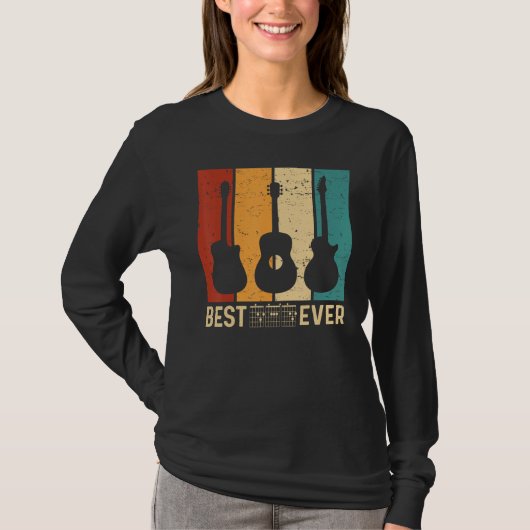 best guitar dad ever chords best dad guitar dad Re T-shirt (Voorkant)