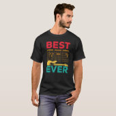 Best Guitar Dad Ever Musician Papa T-shirt (Voorkant volledig)