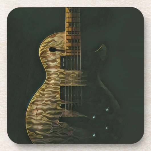 Best guitarist ever bier onderzetter (Voorkant)