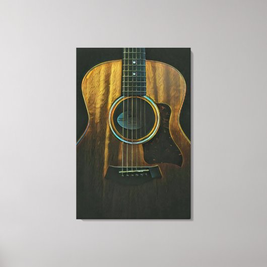 Best guitarist ever canvas afdruk (Voorkant)