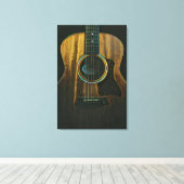 Best guitarist ever canvas afdruk (Insitu (Houten vloer))