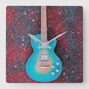 Best guitarist ever vierkante klok
