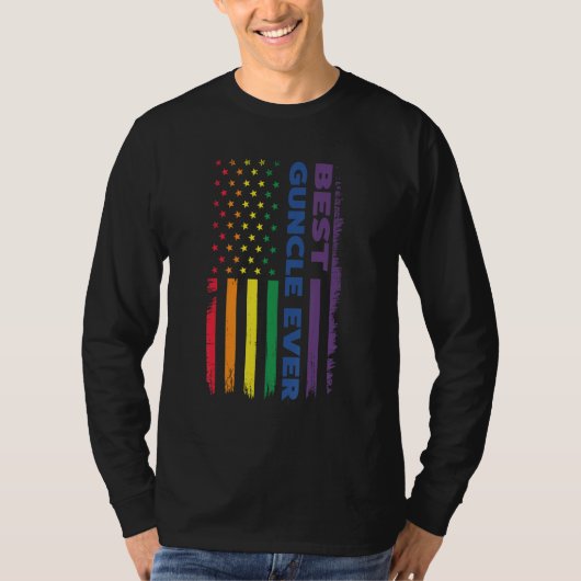 best guncle ever gay pride LGBT T-shirt (Voorkant)
