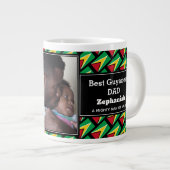 BEST GUYANESE DAD Guyanese vlag Persoonlijke foto Grote Koffiekop (Voorkant rechts)